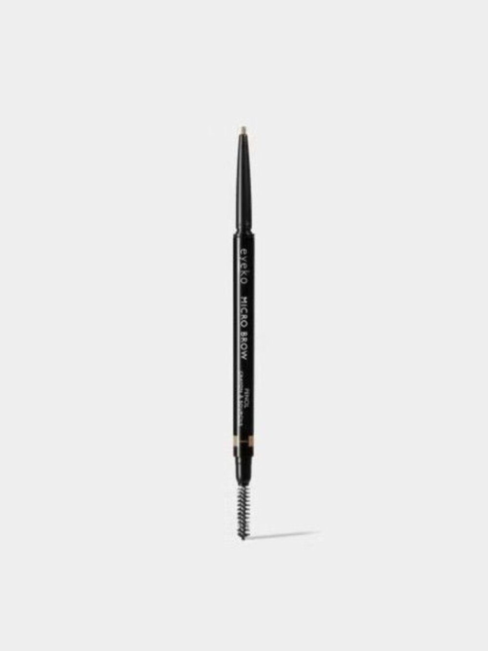 The Crème Shop 2-in-1 Retractable Brow Pencil + Spoolie, Micro Brow, Granite
